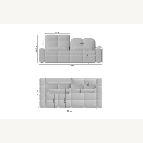 SOFA MAGNELIO PRESTIGE BL-B+3SE+BP-B